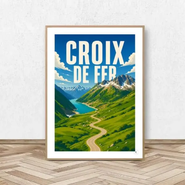 Affiche Croix de Fer - Affiche Alpine