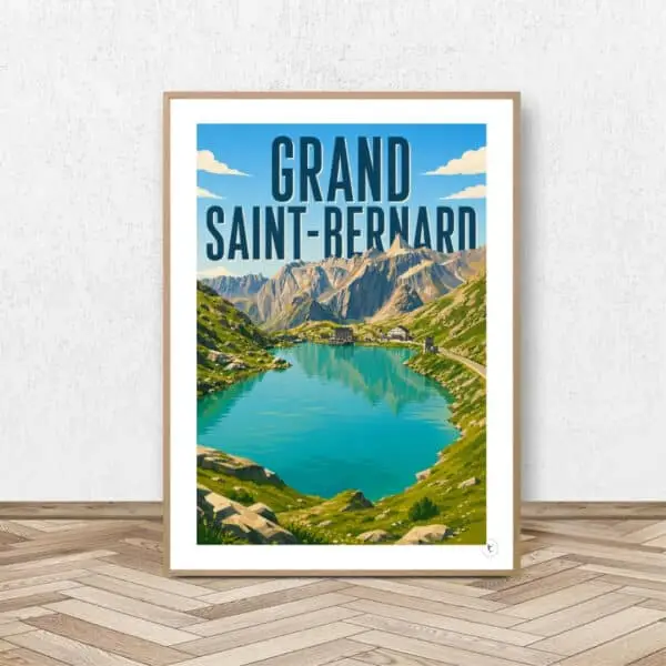 Affiche Grand Saint Bernard - Affiche Alpine
