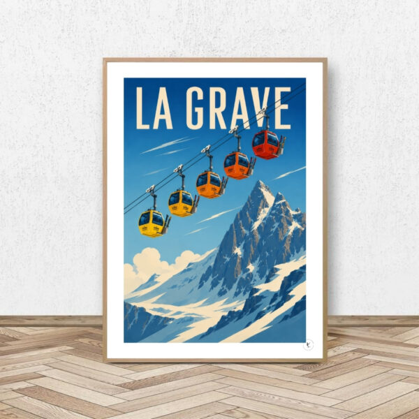 Affiche La Grave - Affiche Alpine