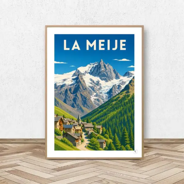 Affiche La Meije - Affiche Alpine