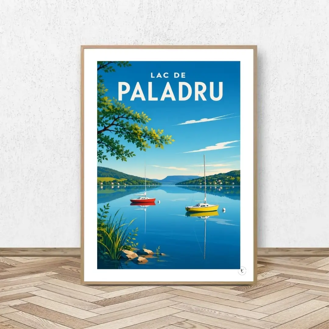 Affiche Lac de Paladru - Affiche Alpine