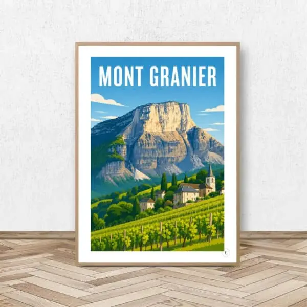 Affiche Mont Granier - Affiche Alpine