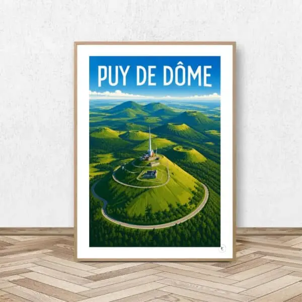 Affiche Puy de Dôme - Affiche Alpine