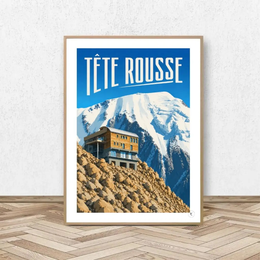 Affiche Refuge de Tête Rousse - Affiche Alpine