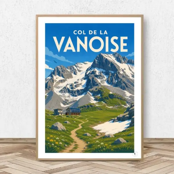 Affiche Refuge de la Vanoise - Affiche Alpine